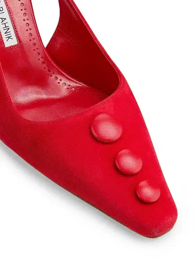 Manolo Blahnik Women's Alexapla 70MM Suede & Leather Pumps | Thumbnail 5 Manolo Blahnik Women's Alexapla 70MM Suede & Leather Pumps | Thumbnail 5