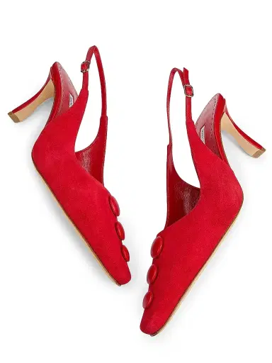 Manolo Blahnik Women's Alexapla 70MM Suede & Leather Pumps | Thumbnail 6 Manolo Blahnik Women's Alexapla 70MM Suede & Leather Pumps | Thumbnail 6