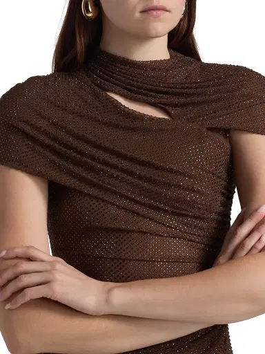 Self-Portrait Women's Rhinestone Cutout Mesh Top | Thumbnail 6 Self-Portrait Women's Rhinestone Cutout Mesh Top | Thumbnail 6