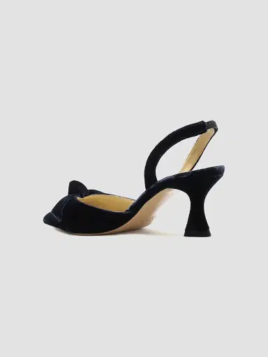 Alexandre Birman Women's Clarita Bell 60MM Velvet Slingback Pumps - Blu Notte | Thumbnail 8 Alexandre Birman Women's Clarita Bell 60MM Velvet Slingback Pumps - Blu Notte | Thumbnail 8