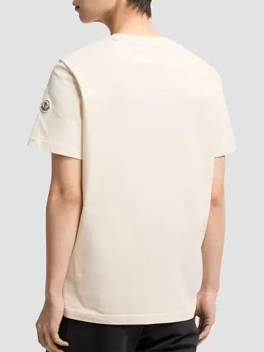 Moncler Men's Crewneck T-Shirt in Cotton - | Thumbnail 3 Moncler Men's Crewneck T-Shirt in Cotton - | Thumbnail 3