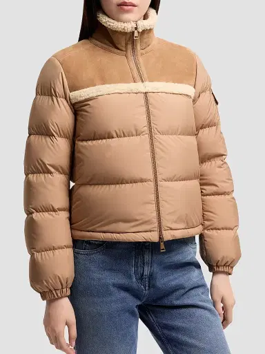 Moncler Women's Aurore Puffer Coat - Light Brown - Size Large | Thumbnail 2 Moncler Women's Aurore Puffer Coat - Light Brown - Size Large | Thumbnail 2