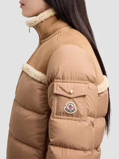 Moncler Women's Aurore Puffer Coat - Light Brown - Size Large | Thumbnail 4 Moncler Women's Aurore Puffer Coat - Light Brown - Size Large | Thumbnail 4