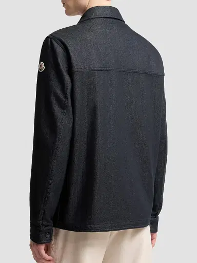 Moncler Men's Haderu Shacket in Denim - Navy Blue - Size XXL | Thumbnail 3 Moncler Men's Haderu Shacket in Denim - Navy Blue - Size XXL | Thumbnail 3