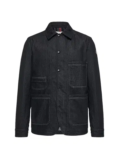 Moncler Men's Haderu Shacket in Denim - Navy Blue - Size XXL | Thumbnail 1 Moncler Men's Haderu Shacket in Denim - Navy Blue - Size XXL | Thumbnail 1