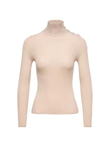 Moncler Women's Sweater in Wool - Light Beige - Size Large | Thumbnail 1 Moncler Women's Sweater in Wool - Light Beige - Size Large | Thumbnail 1
