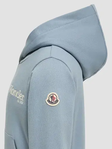 Moncler Little Boy's & Boy's Hoodie in Cotton Fleece - Light Blue | Thumbnail 3 Moncler Little Boy's & Boy's Hoodie in Cotton Fleece - Light Blue | Thumbnail 3