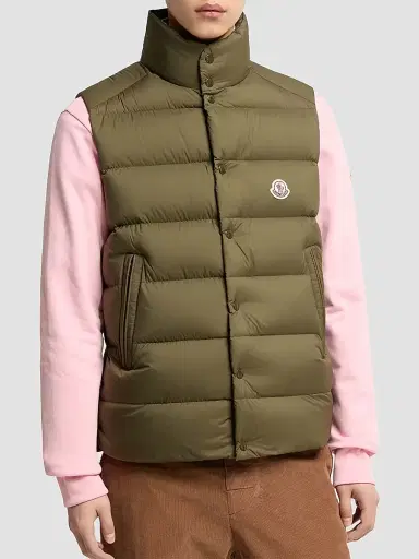 Moncler Men's Tibb Puffer Vest - Olive Green - Size XXXXXL | Thumbnail 2 Moncler Men's Tibb Puffer Vest - Olive Green - Size XXXXXL | Thumbnail 2