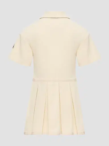 Moncler Little Girl's & Girl's Dress in Piquet - White | Thumbnail 2 Moncler Little Girl's & Girl's Dress in Piquet - White | Thumbnail 2