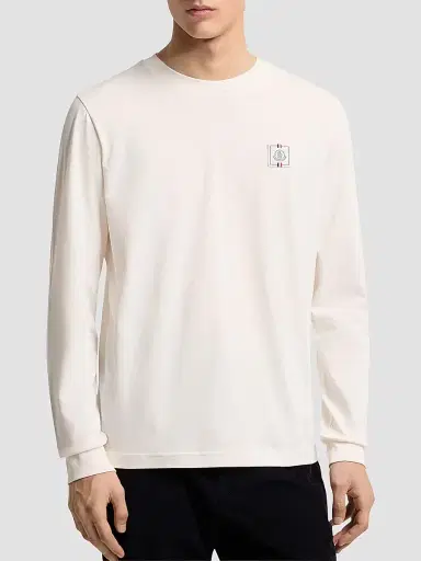 Moncler Men's Crewneck T-Shirt in Cotton - Off White - Size XXL | Thumbnail 2 Moncler Men's Crewneck T-Shirt in Cotton - Off White - Size XXL | Thumbnail 2