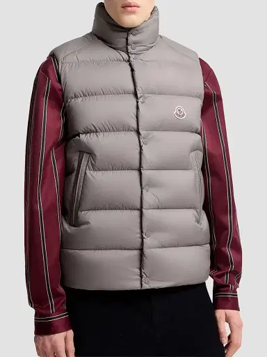 Moncler Men's Tibb Puffer Vest - Grey - Size XXXXXL | Thumbnail 2 Moncler Men's Tibb Puffer Vest - Grey - Size XXXXXL | Thumbnail 2