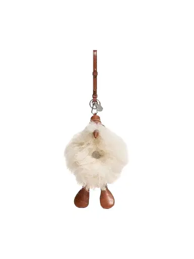 Moncler Women's MonDuck Key Ring - Light Beige | Thumbnail 1 Moncler Women's MonDuck Key Ring - Light Beige | Thumbnail 1