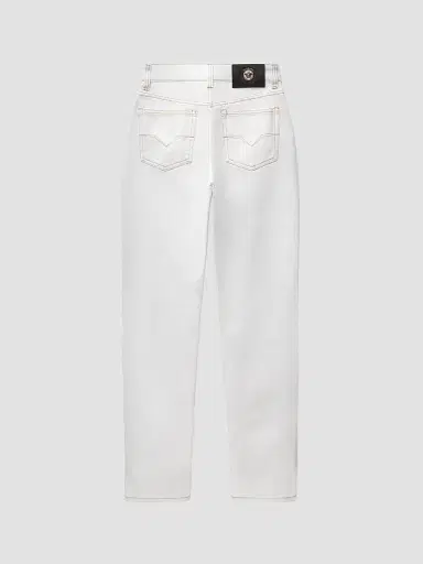 Versace Women's High-Rise Slim Jeans - Optical White - Size 29 | Thumbnail 2 Versace Women's High-Rise Slim Jeans - Optical White - Size 29 | Thumbnail 2