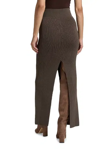 Rick Owens Women's Sliced Wool Knit Maxi Skirt - Dark Dust | Thumbnail 5 Rick Owens Women's Sliced Wool Knit Maxi Skirt - Dark Dust | Thumbnail 5
