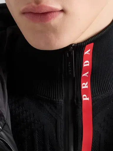 Prada Men's Technical Knit Turtleneck Sweater | Thumbnail 5 Prada Men's Technical Knit Turtleneck Sweater | Thumbnail 5
