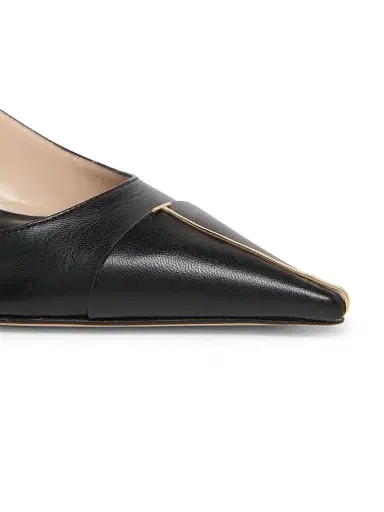 Tom Ford Women's 55MM Leather Slingback Pumps - Black - Size 8.5 | Thumbnail 5 Tom Ford Women's 55MM Leather Slingback Pumps - Black - Size 8.5 | Thumbnail 5