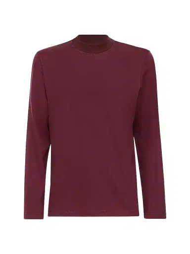 Brunello Cucinelli Men's Cotton Jersey Long Sleeve Mock Neck T-Shirt | Thumbnail 1 Brunello Cucinelli Men's Cotton Jersey Long Sleeve Mock Neck T-Shirt | Thumbnail 1