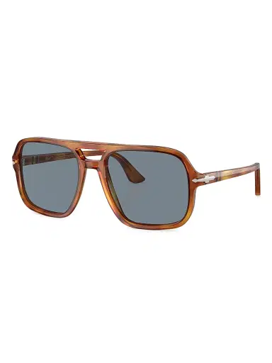 PERSOL Men's 58MM Aviator Sunglasses - Light Blue | Thumbnail 2 PERSOL Men's 58MM Aviator Sunglasses - Light Blue | Thumbnail 2