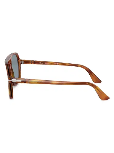 PERSOL Men's 58MM Aviator Sunglasses - Light Blue | Thumbnail 3 PERSOL Men's 58MM Aviator Sunglasses - Light Blue | Thumbnail 3