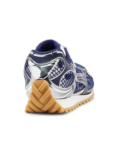 Bottega Veneta Men's Orbit Low-Top Sneakers - Abyss Silver - Size 12 | Thumbnail 3 Bottega Veneta Men's Orbit Low-Top Sneakers - Abyss Silver - Size 12 | Thumbnail 3