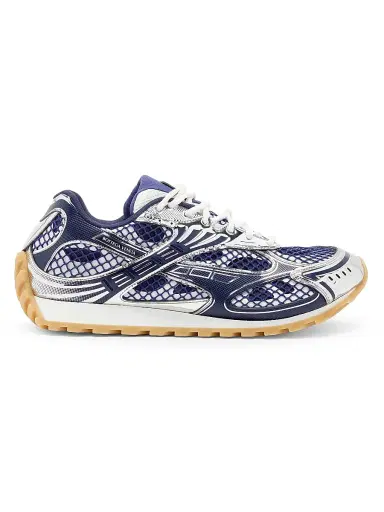 Bottega Veneta Men's Orbit Low-Top Sneakers - Abyss Silver - Size 12 | Thumbnail 1 Bottega Veneta Men's Orbit Low-Top Sneakers - Abyss Silver - Size 12 | Thumbnail 1