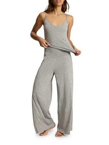 Commando Women's Butter V-Neck Cami Tank - Heathered Grey | Thumbnail 2 Commando Women's Butter V-Neck Cami Tank - Heathered Grey | Thumbnail 2