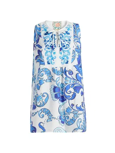 Johnny Was Women's Linen Printed Tank Tunic - Naidda - Size XXL | Thumbnail 1 Johnny Was Women's Linen Printed Tank Tunic - Naidda - Size XXL | Thumbnail 1