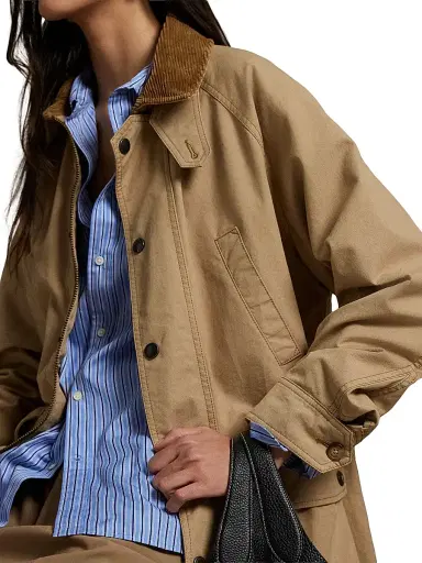 Polo Ralph Lauren Women's Cotton Utility Jacket - Vintage Khaki | Thumbnail 7 Polo Ralph Lauren Women's Cotton Utility Jacket - Vintage Khaki | Thumbnail 7