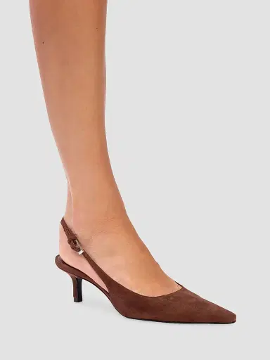Black Suede Studio Women's Lainey 50MM Suede Pumps - Brownie Suede - Size 12 | Thumbnail 6 Black Suede Studio Women's Lainey 50MM Suede Pumps - Brownie Suede - Size 12 | Thumbnail 6