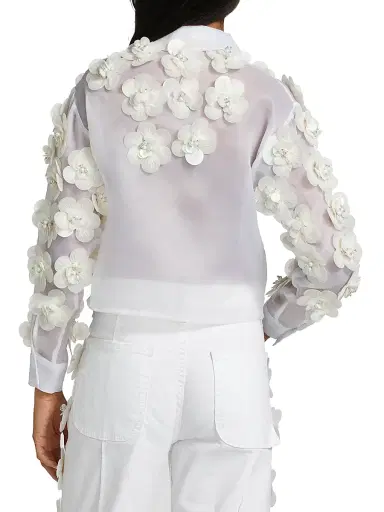Mariandree Gaitan Women's Margaux Floral Shirt | Thumbnail 5 Mariandree Gaitan Women's Margaux Floral Shirt | Thumbnail 5