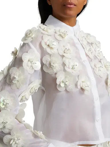 Mariandree Gaitan Women's Margaux Floral Shirt | Thumbnail 6 Mariandree Gaitan Women's Margaux Floral Shirt | Thumbnail 6