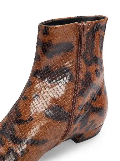Proenza Schouler Women's Trap Flat Embossed-Leather Ankle Boots - Ochre Multi - Size 10 | Thumbnail 5 Proenza Schouler Women's Trap Flat Embossed-Leather Ankle Boots - Ochre Multi - Size 10 | Thumbnail 5
