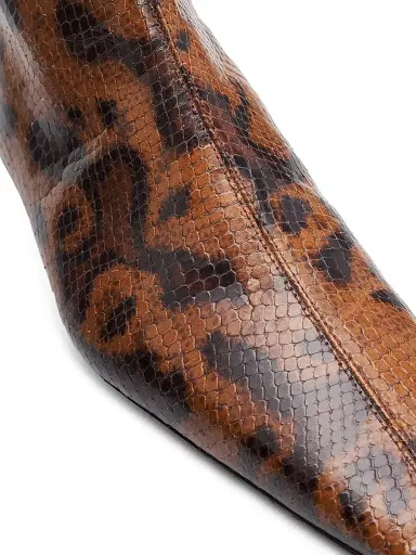 Proenza Schouler Women's Trap Flat Embossed-Leather Ankle Boots - Ochre Multi - Size 10 | Thumbnail 6 Proenza Schouler Women's Trap Flat Embossed-Leather Ankle Boots - Ochre Multi - Size 10 | Thumbnail 6