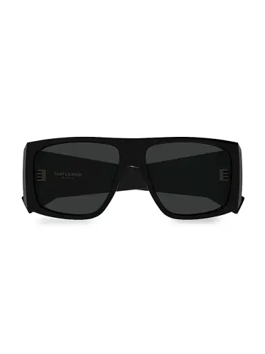 Saint Laurent Women's 57MM Rectangular Sunglasses - Black | Thumbnail 3 Saint Laurent Women's 57MM Rectangular Sunglasses - Black | Thumbnail 3