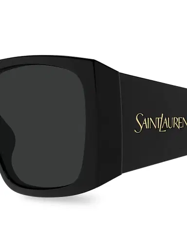 Saint Laurent Women's 57MM Rectangular Sunglasses - Black | Thumbnail 4 Saint Laurent Women's 57MM Rectangular Sunglasses - Black | Thumbnail 4