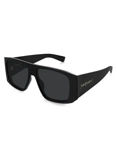 Saint Laurent Women's 57MM Rectangular Sunglasses - Black | Thumbnail 1 Saint Laurent Women's 57MM Rectangular Sunglasses - Black | Thumbnail 1