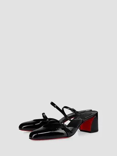 Christian Louboutin Women's Jane Nina 55MM Mules - Black | Thumbnail 2 Christian Louboutin Women's Jane Nina 55MM Mules - Black | Thumbnail 2