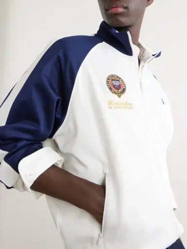 Polo Ralph Lauren Wimbledon Logo-Embroidered Cotton-Blend Piqué Zip-Up Sweatshirt - Men | Thumbnail 5 Polo Ralph Lauren Wimbledon Logo-Embroidered Cotton-Blend Piqué Zip-Up Sweatshirt - Men | Thumbnail 5