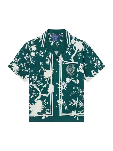Polo Ralph Lauren Wimbledon Printed Linen and Silk-Blend Shirt - Men | Thumbnail 1 Polo Ralph Lauren Wimbledon Printed Linen and Silk-Blend Shirt - Men | Thumbnail 1