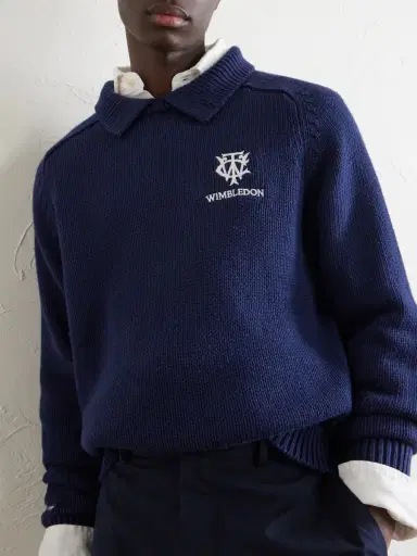 Polo Ralph Lauren Wimbledon Logo-Appliquéd Cotton Sweater - Men | Thumbnail 5 Polo Ralph Lauren Wimbledon Logo-Appliquéd Cotton Sweater - Men | Thumbnail 5
