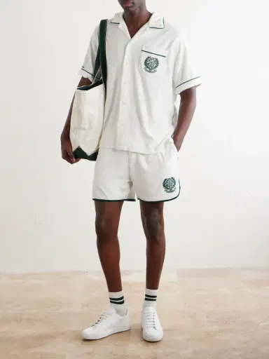 Polo Ralph Lauren Wimbledon Logo-Embroidered Cotton-Blend Terry Shirt - Men | Thumbnail 2 Polo Ralph Lauren Wimbledon Logo-Embroidered Cotton-Blend Terry Shirt - Men | Thumbnail 2