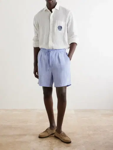 Polo Ralph Lauren Wimbledon Straight-Leg Linen Shorts - Men | Thumbnail 2 Polo Ralph Lauren Wimbledon Straight-Leg Linen Shorts - Men | Thumbnail 2