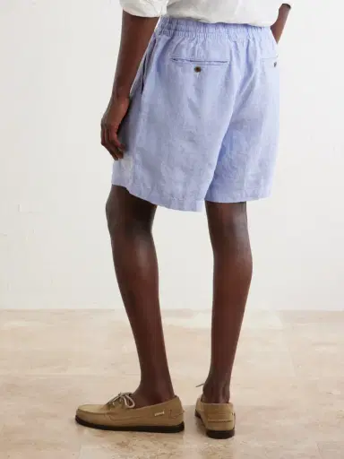 Polo Ralph Lauren Wimbledon Straight-Leg Linen Shorts - Men | Thumbnail 4 Polo Ralph Lauren Wimbledon Straight-Leg Linen Shorts - Men | Thumbnail 4
