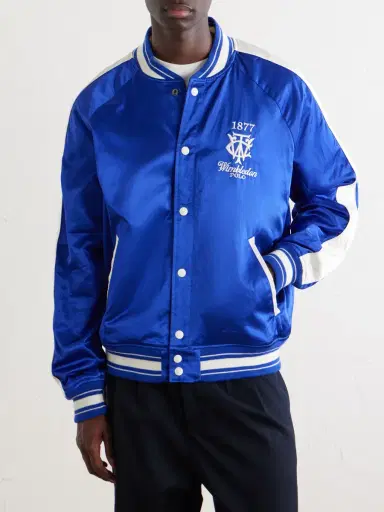 Polo Ralph Lauren Wimbledon Cotton-Blend Woven Bomber Jacket - Men | Thumbnail 3 Polo Ralph Lauren Wimbledon Cotton-Blend Woven Bomber Jacket - Men | Thumbnail 3