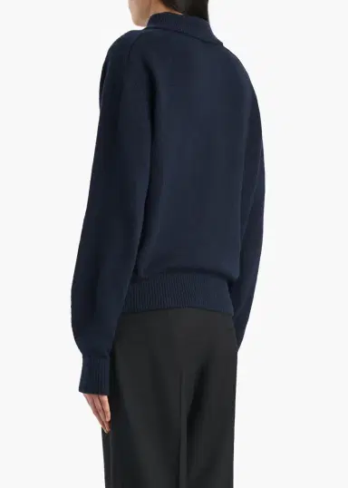 Khaite Jackson Sweater In Midnight Navy | Thumbnail 4 Khaite Jackson Sweater In Midnight Navy | Thumbnail 4