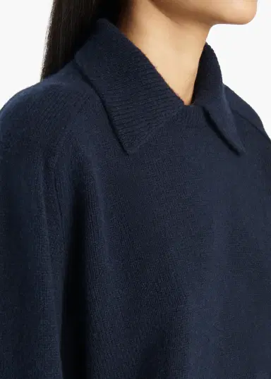 Khaite Jackson Sweater In Midnight Navy | Thumbnail 5 Khaite Jackson Sweater In Midnight Navy | Thumbnail 5