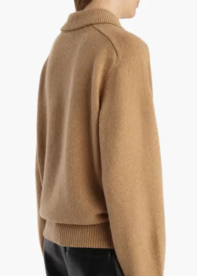 Khaite Jackson Sweater In Camel | Thumbnail 6 Khaite Jackson Sweater In Camel | Thumbnail 6
