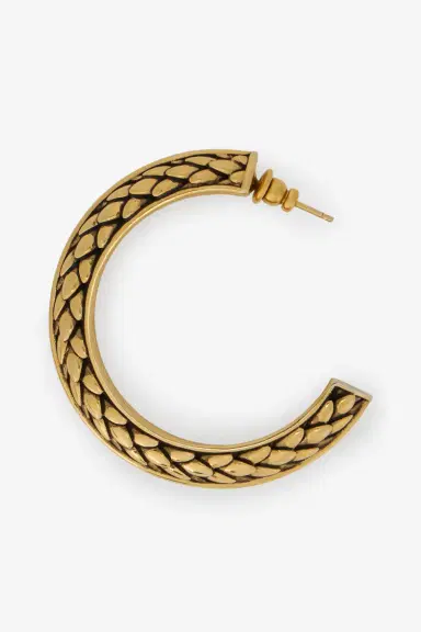 Roberto Cavalli Gold Serpentine Earrings | Thumbnail 3 Roberto Cavalli Gold Serpentine Earrings | Thumbnail 3