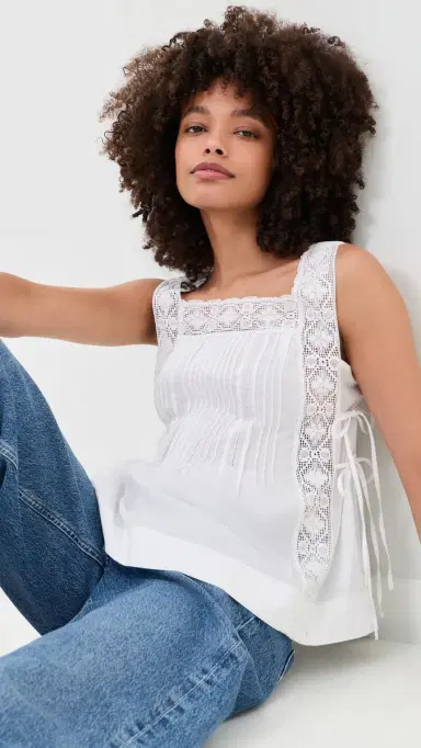 Madewell The Sophie Top White | Thumbnail 2 Madewell The Sophie Top White | Thumbnail 2