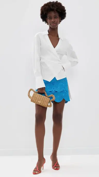 SIMONMILLER Anya Poplin Wrap Top Macadamia M | Thumbnail 5 SIMONMILLER Anya Poplin Wrap Top Macadamia M | Thumbnail 5